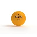 STAG ICONIC 1 Star Table Tennis Balls | 40mm ABS Durable TT Balls for Training, Tournaments & Recreation | Pack of 3 (Orange)