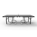 STAG ICONIC Active 25 Table Tennis Table | Full Size Professional Indoor Table | 25mm Top with Anti-Glare Finish | Includes Net Set, Table Cover, 2 Rackets & 3 Balls | Black-Grey