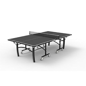 stag iconic active 22 table tennis table with included accessories  professional full-size 22mm indoor ping pong table  quick assembly foldable design  net 2 rackets 3 balls amp cover