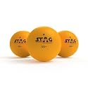 Stag Iconic High Performance 1 Star Table Tennis (T.T) Balls| Advanced 40+mm Ping Pong Balls for Training, Tournaments and Recreational Play| Durable for Indoor/Outdoor Game - Pack of 60 (Orange)