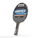 STAG ICONIC Snapper Series Table Tennis Racquet | Beginner Friendly TT Bat | 6-Ply Plywood Blade | Inverted Smooth Rubber | High Control | Flared Handle | Grey/Black