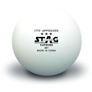 stag iconic high performance supreme table tennis tt balls advanced 40mm ping pong balls for training tournaments and recreational play durable for indooroutdoor game - pack of 6 white