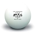 Stag Iconic High Performance Supreme Table Tennis (T.T) Balls| Advanced 40+mm Ping Pong Balls for Training, Tournaments and Recreational Play| Durable for Indoor/Outdoor Game - Pack of 6 (White)