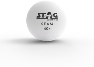stag iconic seam plastic  advanced high performance 40mm table tennis ball