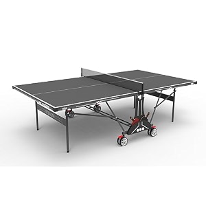 stag iconic stealth performance table tennis tt table full size professional table with quick easy setup single player playback mode 1 cover2 tt rackets3 balls