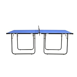 stag midi table tennis table mid-size indoor-outdoor portable tt table with 12mm top thickness easily foldable space saving ping pong table-1 clamp net set included