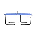 Stag Midi Table Tennis Table| Mid-Size Indoor-Outdoor Portable T.T Table with 12mm Top Thickness| Easily Foldable Space Saving Ping Pong Table-(1 Clamp Net Set Included)