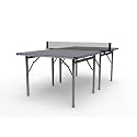 Stag Midi Series Table Tennis Table – Mid-Size Portable Indoor/Outdoor Ping Pong Table, Foldable Space-Saving Design (SI-MIDITable-(Bluegrey)-M24)