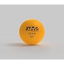 STAG ICONIC Plastic Iconic Seam Orange Table Tennis Balls|Advanced High Performance 40+Mm Ping Pong Balls for Training, Tournaments-Offers Great Spin|Durable for Indoor/Outdoor Game-Pack of 6 (Orange)