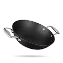 Stahl Blacksmith Hybrid Enamelled Cast Iron Kadhai, 1.3 L, 20 cm, Rust Proof Kadai for Cooking, Light Weight Cast Iron, Induction &amp; Gas Stove Compatible