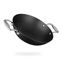 Stahl Blacksmith Hybrid Enamelled Cast Iron Kadhai, 1.7 L, 22 cm, Rust Proof Kadai for Cooking, Light Weight Cast Iron, Induction & Gas Stove Compatible