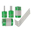 Stained Glass Grinder Bit - Diamond Bit Head Tools 1/8 1/4 3/4 1 in with 4pcs M5 Alley Wrench, Grinding Shaping for Glass, Ceramic, Tile, Stone