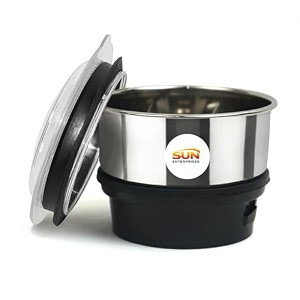 stainless steel 180 ml mini chutney grinders jars specially for baby food processing heavy quality fit on 2 lock amp 4 teeth coupler mixer grinders jars only