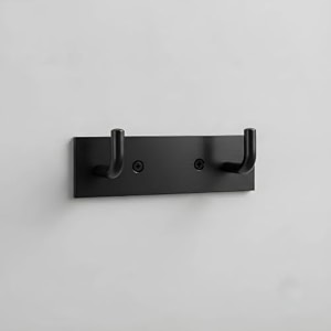 stainless steel 2 hook hanger for doorwall black pack of 2