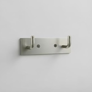 stainless steel 2 hook hanger for doorwall silver matt pack of 3