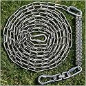 Stainless Steel 35FT Dog Chain Leash with Buffer Spring Rustproof, for Yard