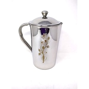 stainless steel alexa laser art jug steel jug pitcher for water storage 1700 ml 1700 ml stainless steel