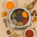 Stainless Steel Belly Shape Masala Spice BoxDabbaOrganiser