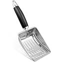 Stainless Steel Cat Litter Scoop,Metal Cat Litter Scoop,Kitty Metal Scooper,Sturdy Mesh Scooper