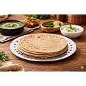 Stainless Steel Chapati Basket Roti Holder for Dining Table Bread Naan Paratha Serving Plate Rust-Resistant Durable Kitchen & Dinnerware Serveware for Home and Restaurant (9 Inch Round)