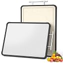 Stainless Steel Cutting Board, Double Sided 316 Stainless Steel Cutting Boards for Kitchen, Food Grade PP 2-in-1 Chopping Board for Meat Vegetables and fruits, Dishwasher Safe 16" x 11"