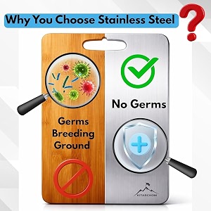 Stainless Steel Cutting Board for Kitchen Large