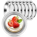 Stainless Steel Deep Plates, 8 Set 5.7 inch SUS304(18/8) Mini Metal Camping Plate, Reusable Small Snack Dessert Eating Food Serving Dishes Round Silver Tray for BBQ Dinner Oven Dishwasher Safe