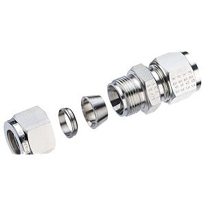 stainless steel double ferrule pipe compression fitting
