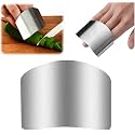 Stainless Steel Finger Guard, Universal Fit Adjustable Finger Guard Protector Finger Guards for Cutting Food, Premium Slicing Tool for Chopping, Dicing, and Kitchen Food Prep (1 Pcs)