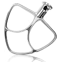 Stainless Steel Flat Beater for Kitchen Aid 4.5-5 Qt Tilt Head Mixers, Compatible Kitchenaid Paddle Attachment for Stir all of Mixtures|Durable and Heavy Duty Replacement