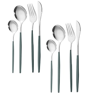 Stainless Steel Flatware Set - Mirror Polished