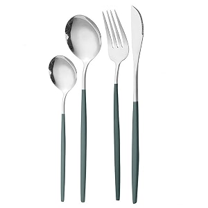 Stainless Steel Flatware Set - Mirror Polished