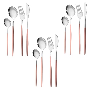 Stainless Steel Flatware Set - Mirror Polished