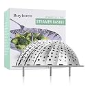 Stainless Steel Folding Vegetable Steamer Insert (fits pots 6" to 10")