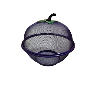 stainless steel fruit amp vegetable baskets with lid perfect for dining table decor also discover veggie tokris net covers and steel food covers enhancing kitchen elegancelargepurple