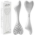 Stainless Steel Gua Sha Face Roller for Face Sculpting, Jawline & Wrinkles