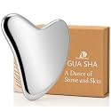 Stainless Steel Gua Sha Tool for Face Sculpting, Neck & Jawline