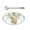 Stainless Steel Heavy Duty Coconut Breaker Plate for Easy to Break Coconut and Cococnut Opener Set of 2