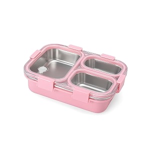 Stainless Steel Lunch Box 3 Compartment with