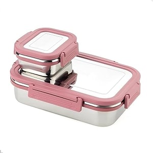 Stainless Steel Lunch Box Set 1200ml 1000ml