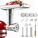 Stainless Steel Meat Grinder Attachment for KitchenAid Stand Mixers