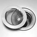 Stainless Steel Mesh Sink Strainer Trap Bath Hair Drain Hole Metal Flume Filter Bathtub Wash Basin Sundries Filter (Inner Ring Size- 6.5 CM, Material-Stainless Steel)