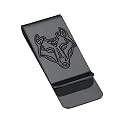 Stainless Steel Money Clip Slim Wallet Credit Business Card Holder for Men, Wallet Charms Gift for Father Dad Husband