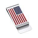 Stainless Steel Money Clip Slim Wallet Credit Business Card Holder for Men, Wallet Charms Gift for Father Dad Husband