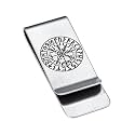 Stainless Steel Money Clip Slim Wallet Credit Business Card Holder for Men, Wallet Charms Gift for Father Dad Husband