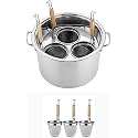 Stainless Steel Pasta Cooker Insert Set with Divider &amp; Colander - Perfect for Boiling Noodles &amp; Vegetables Efficiently, Durable Kitchen Essential for Home Chefs