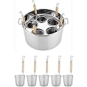 Stainless Steel Pasta Cooker Insert Set - Divider &amp; Colander for Efficient Boiling of Noodles &amp; Vegetables, Durable Kitchen Essential for Home Cooking