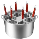 Stainless Steel Pasta Cooker Set - Stock Pot with Strainer & Steamer Basket for Home Kitchen & Restaurant Cooking Essentials