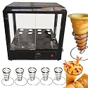 Stainless steel Pizza Cone maker Stand Ice Cream Cone machine 4 conical maker with 8 temperature controller 1 timer (12 holes display warmer, 110V/60HZ)