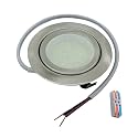 Stainless Steel Plating LED Down Light 60mm Recessed 2.5W Equivalent To 30W Bulb Corridor Passageway Balcony(White 6000K)